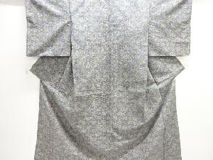 アンティーク　瓢箪模様手織り紬着物